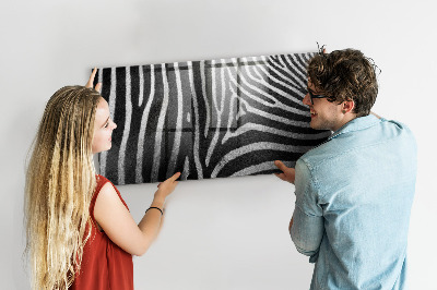 Tableau mural magnétique Motif zèbre