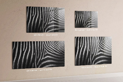Tableau mural magnétique Motif zèbre
