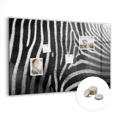 Tableau mural magnétique Motif zèbre