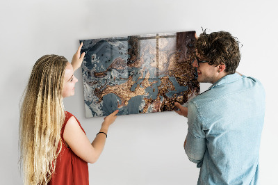 Tableau mural magnétique Marbre décoratif