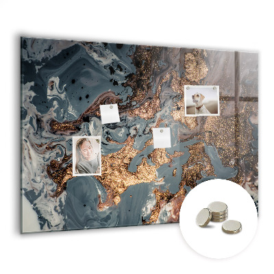 Tableau mural magnétique Marbre décoratif