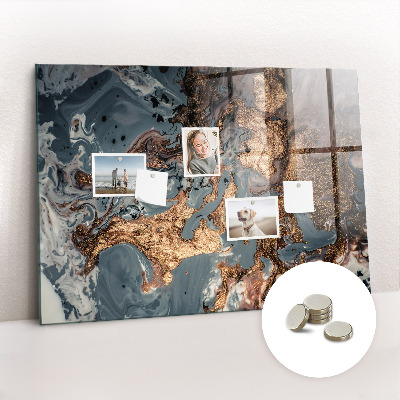 Tableau mural magnétique Marbre décoratif