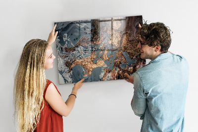 Tableau mural magnétique Marbre décoratif
