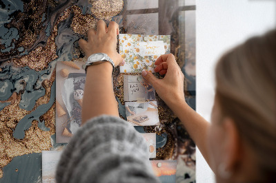 Tableau mural magnétique Marbre décoratif