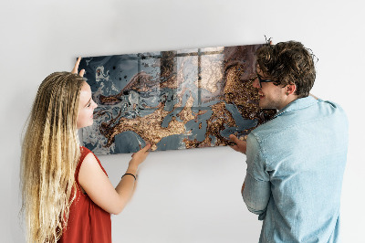 Tableau mural magnétique Marbre décoratif