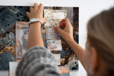 Tableau mural magnétique Marbre décoratif