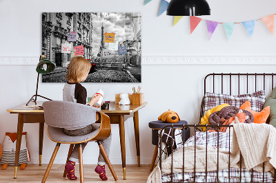 Tableau pour magnet Vieille ville de voitures