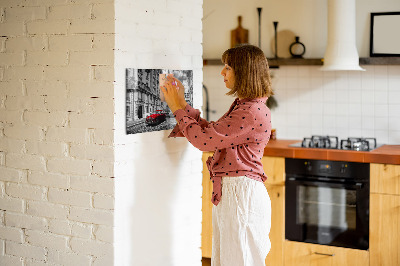 Tableau pour magnet Vieille ville de voitures