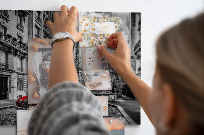 Tableau pour magnet Vieille ville de voitures