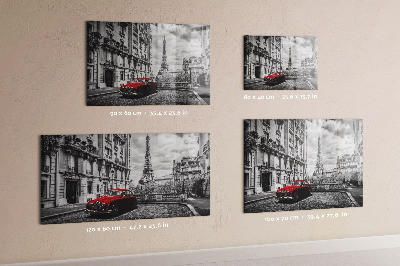 Tableau pour magnet Vieille ville de voitures