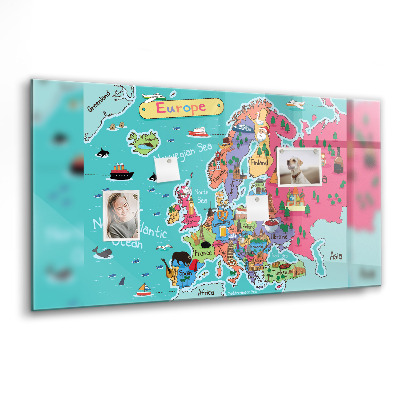 Tableau magnétique enfant Carte de l'Europe