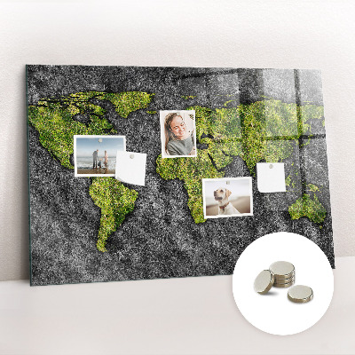 Tableau magnétique enfant Carte du monde