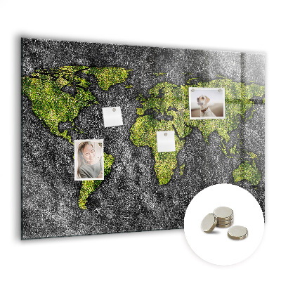 Tableau magnétique enfant Carte du monde