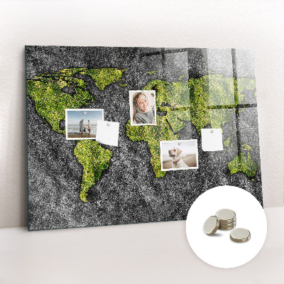 Tableau magnétique enfant Carte du monde