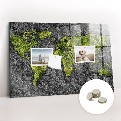 Tableau magnétique enfant Carte du monde