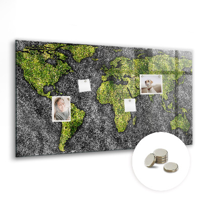 Tableau magnétique enfant Carte du monde