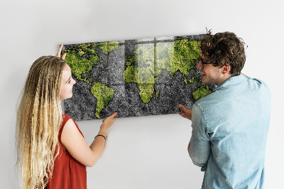 Tableau magnétique enfant Carte du monde