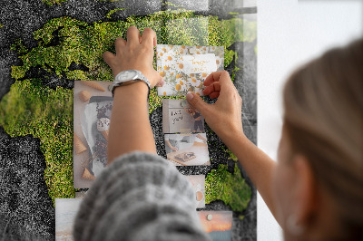 Tableau magnétique enfant Carte du monde