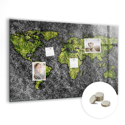 Tableau magnétique enfant Carte du monde