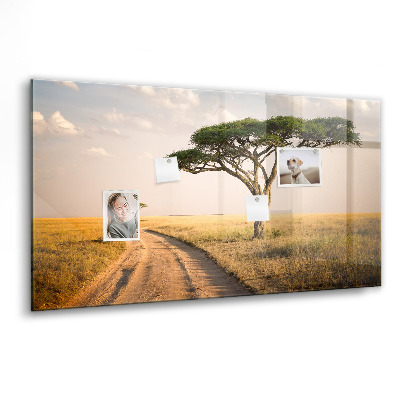 Tableau mural magnétique paysage africain