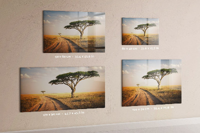 Tableau mural magnétique paysage africain
