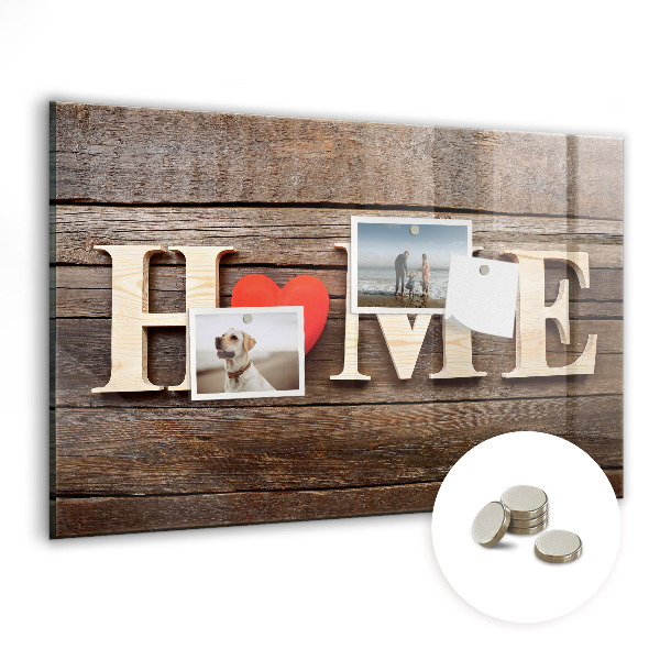 Tableau pour magnet L'inscription « maison »