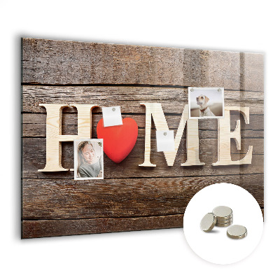 Tableau pour magnet L'inscription « maison »