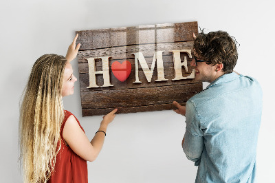 Tableau pour magnet L'inscription « maison »