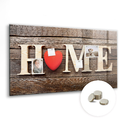 Tableau pour magnet L'inscription « maison »