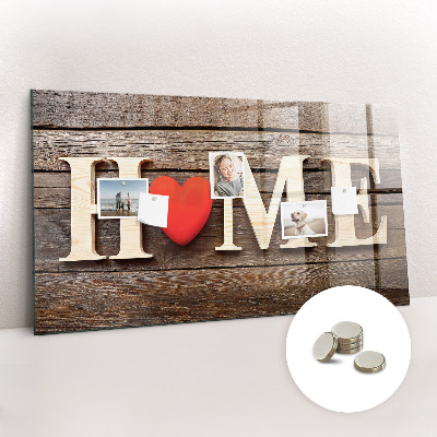 Tableau pour magnet L'inscription « maison »