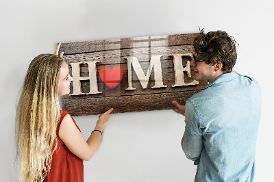 Tableau pour magnet L'inscription « maison »