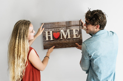 Tableau pour magnet L'inscription « maison »