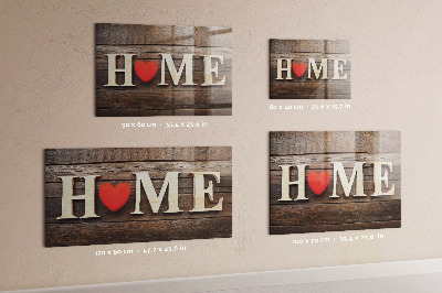 Tableau pour magnet L'inscription « maison »