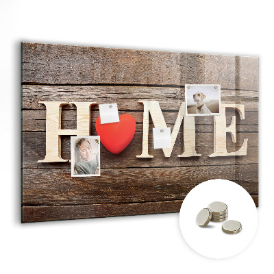 Tableau pour magnet L'inscription « maison »
