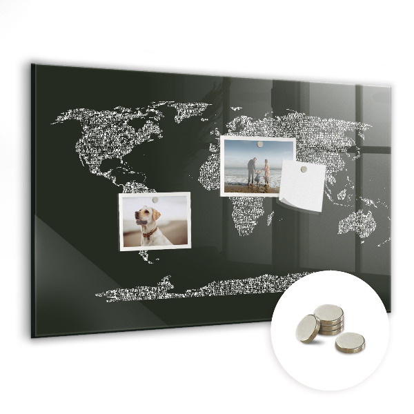 Tableau magnétique enfant Noms des continents