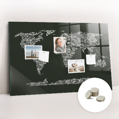Tableau magnétique enfant Noms des continents