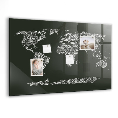 Tableau magnétique enfant Noms des continents