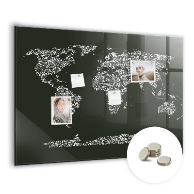 Tableau magnétique enfant Noms des continents