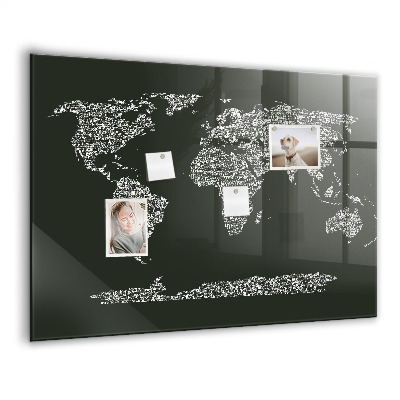 Tableau magnétique enfant Noms des continents