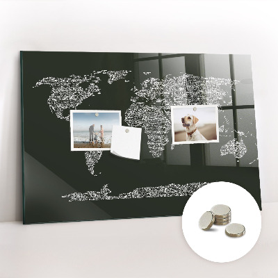 Tableau magnétique enfant Noms des continents