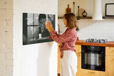 Tableau magnétique enfant Noms des continents