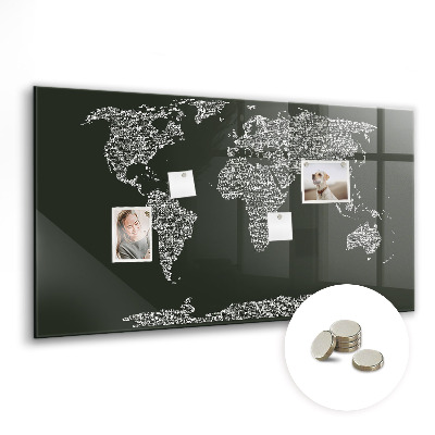 Tableau magnétique enfant Noms des continents