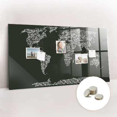 Tableau magnétique enfant Noms des continents