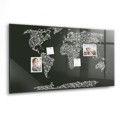 Tableau magnétique enfant Noms des continents