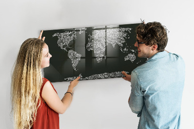 Tableau magnétique enfant Noms des continents