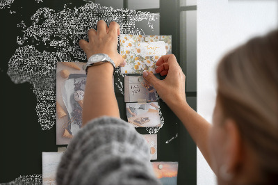 Tableau magnétique enfant Noms des continents