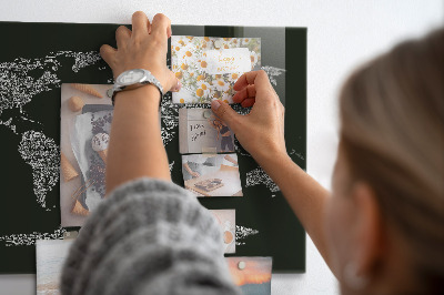 Tableau magnétique enfant Noms des continents