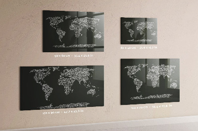 Tableau magnétique enfant Noms des continents