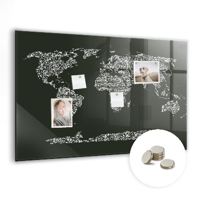 Tableau magnétique enfant Noms des continents