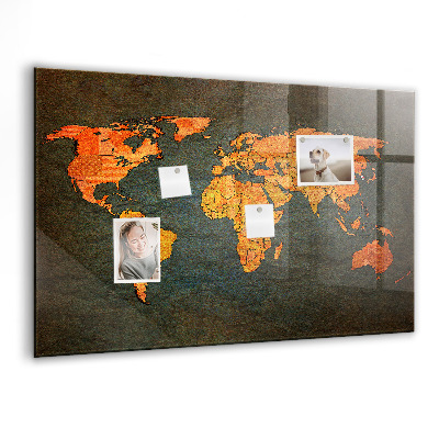 Tableau magnétique enfant Carte du monde